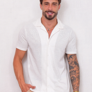 Camisa Masculina Tricot Branca