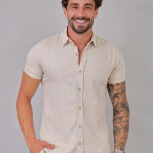 Camisa Masculina Linho com Viscose