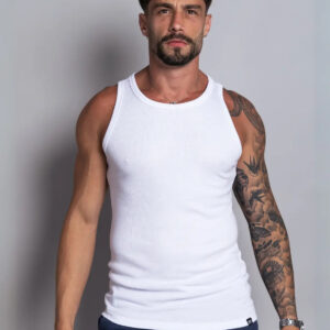 Camiseta Regata Americana Masculina Branca