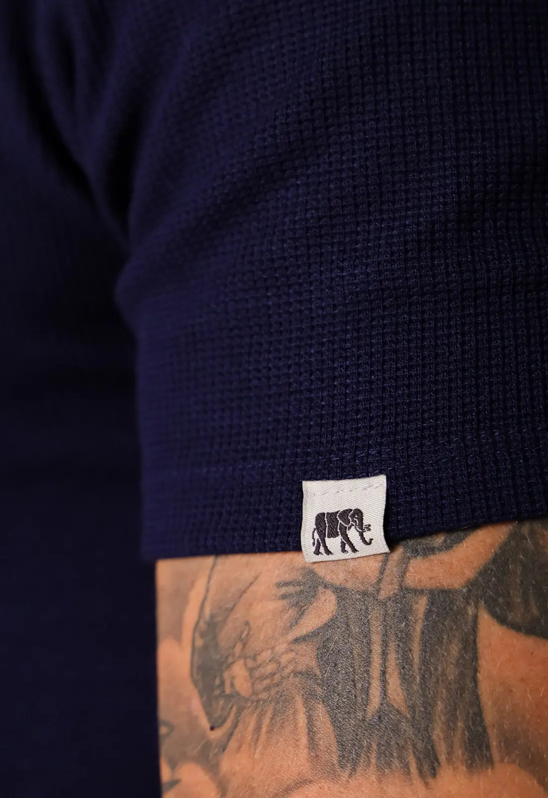 Camiseta Masculina Tricot Azul Marinho - Imagem 4