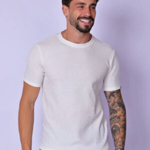 Camiseta Masculina Tricot Branca