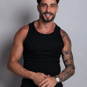 Camiseta Regata Americana Masculina Preta