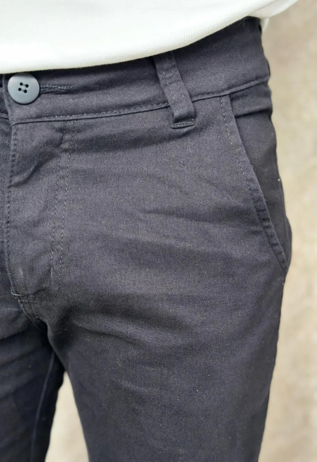 Calça Alfaiataria em Sarja com Elastano Preto - Imagem 4