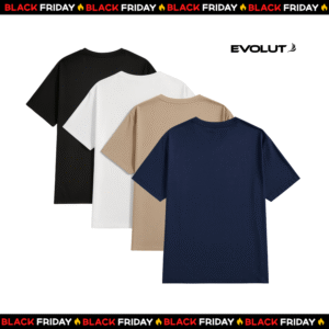 Kit 4 Camisetas Masculina Lisa 100% Algodão Premium - Versátil e Confortável | FRETE GRÁTIS